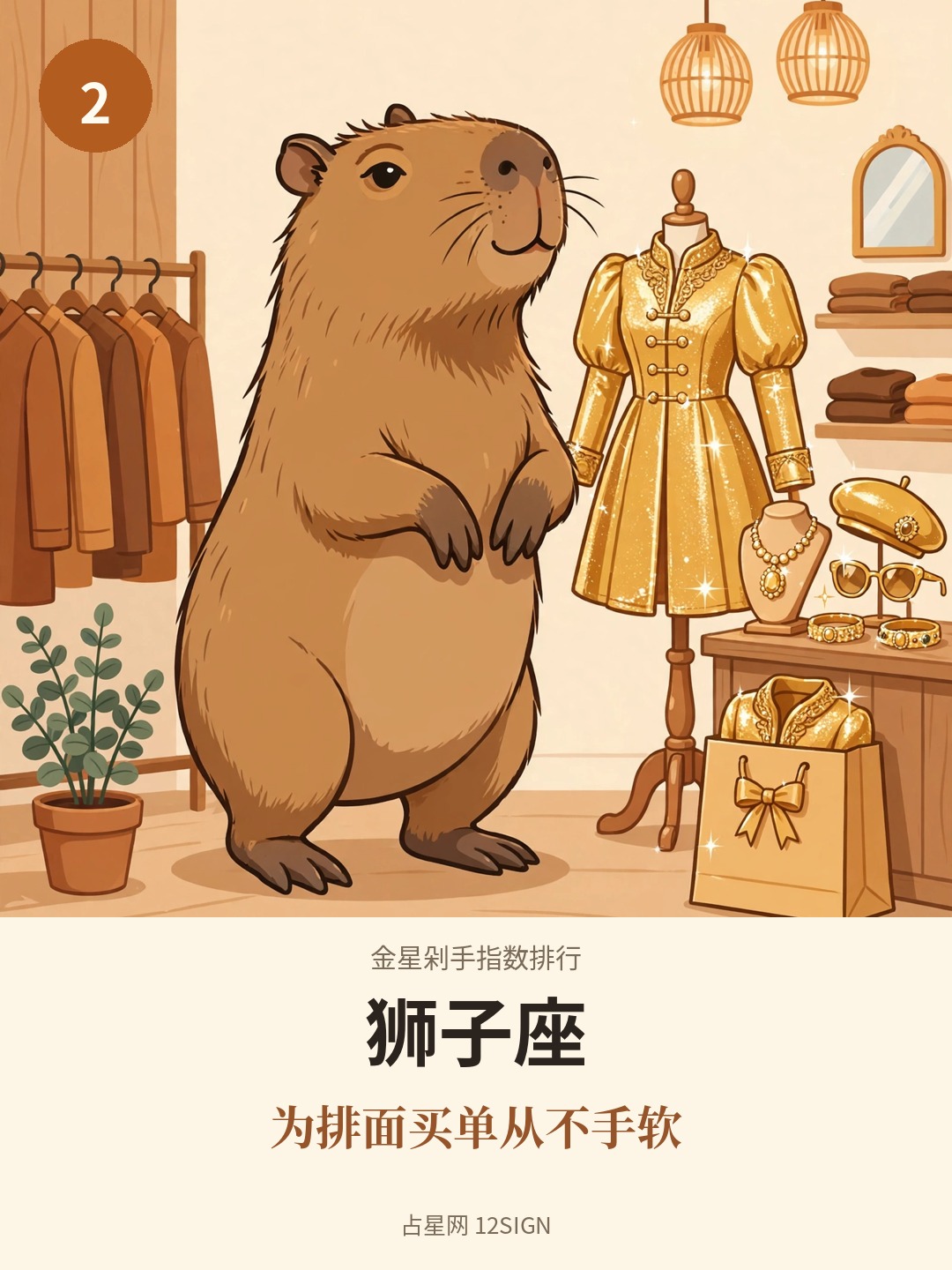 金星剁手指数排行 2/12