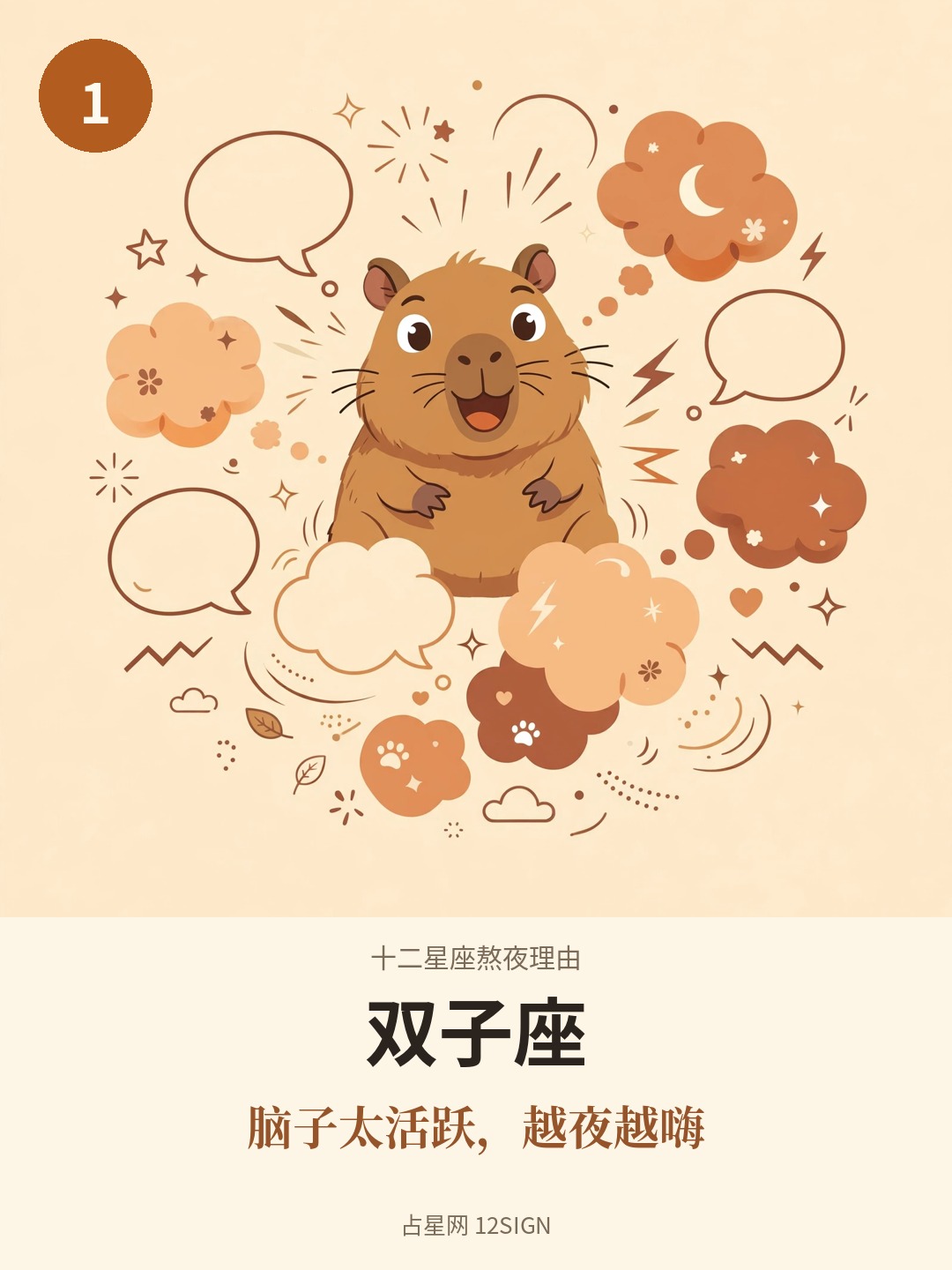 十二星座熬夜理由 1/12